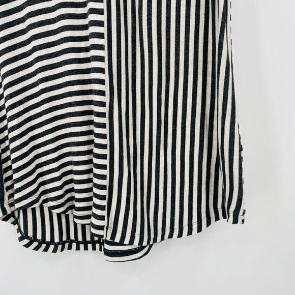 Cabi Size Small Charcoal Gray Striped Sleeveless London Tank Top Jersey Knit - Picture 7 of 11